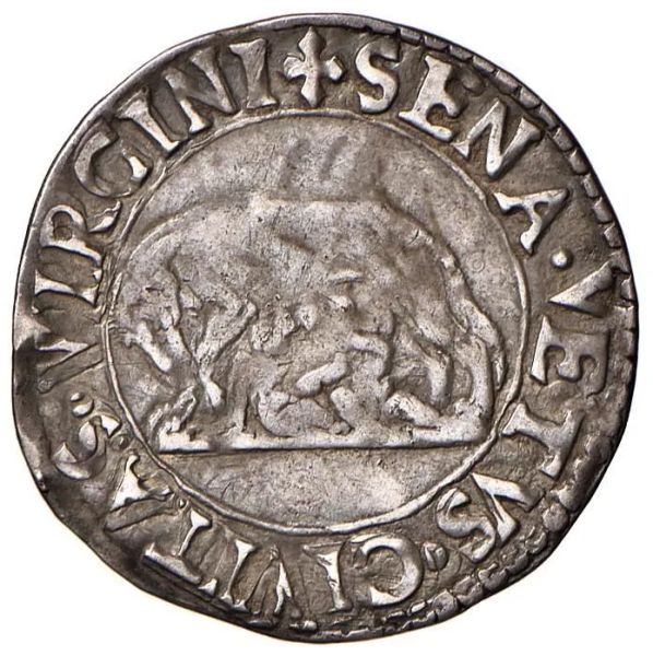 SIENA REPUBBLICA (1404 &ndash; 1555), GROSSO CON LA LUPA (Capitoli del 15 giugno 1526)