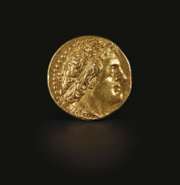 EGITTO TOLOMEO II PHILADELPHUS (285-246 A.C.) ZECCA DI ALESSANDRIA D&rsquo;EGITTO (ANTE 274 A.C.) TRICHRYSON O PENTADRAMMA