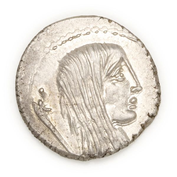 



Hostilia - Denario L. Hostilius Saserna (48 a.C.) - Zecca: Roma