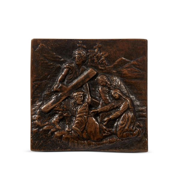 



Northern Italy, 16th century, Jesus, Simon of Cyrene and the Pious Women, bronze