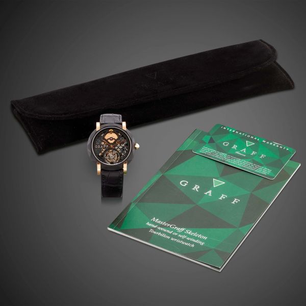 GRAFF MASTER SKELETON TOURBILLON BLACK TITANIUM EDIZIONE LIMITATA N. 00X/100 ANNO CIRCA 2016