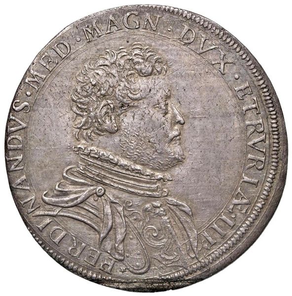 FIRENZE. FERDINANDO I DE&rsquo; MEDICI (1587-1609) PIASTRA 1596