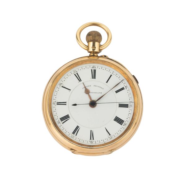 CENTRE SECONDS YELLOW GOLD CHRONOGRAPH POCKET WATCH