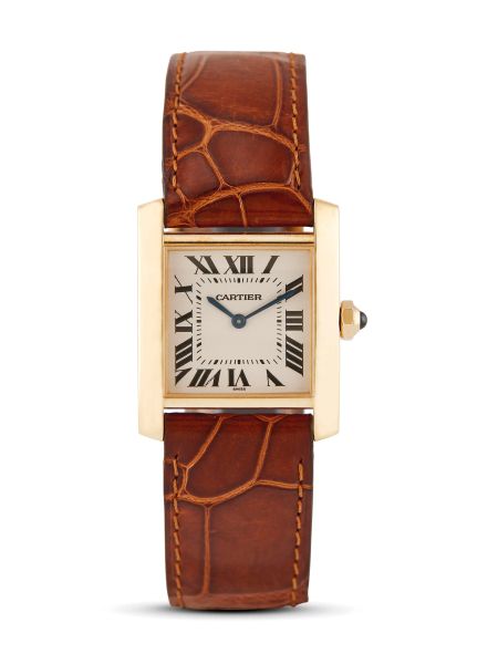      CARTIER TANK FRANCAISE REF 1821 IN ORO 18 KT 