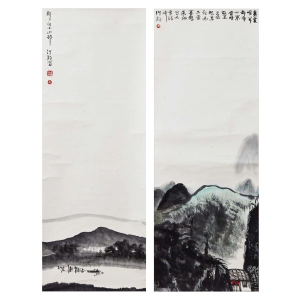 



TWO PAPER SCROLLS, CHINA, QING DYNASTY, XX C.