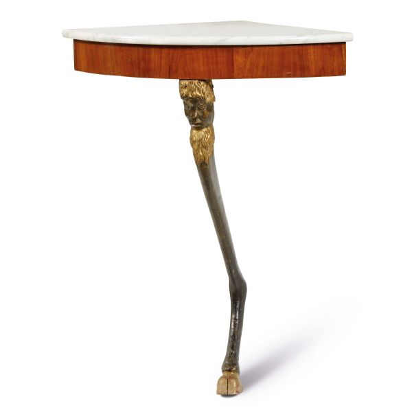 COPPIA DI CONSOLE AD ANGOLO, TOSCANA, SECOLO XIX
