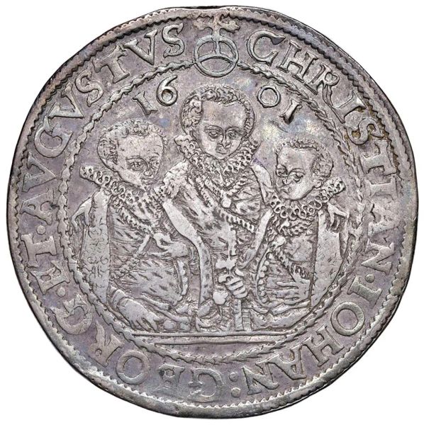 GERMANIA. SASSONIA. CHRISTIAN II, JOHAN GEORGE E AUGUST (1591-1611) TALLERO 1601