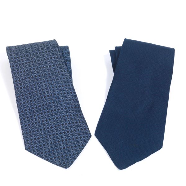 TWO HERMES TIES