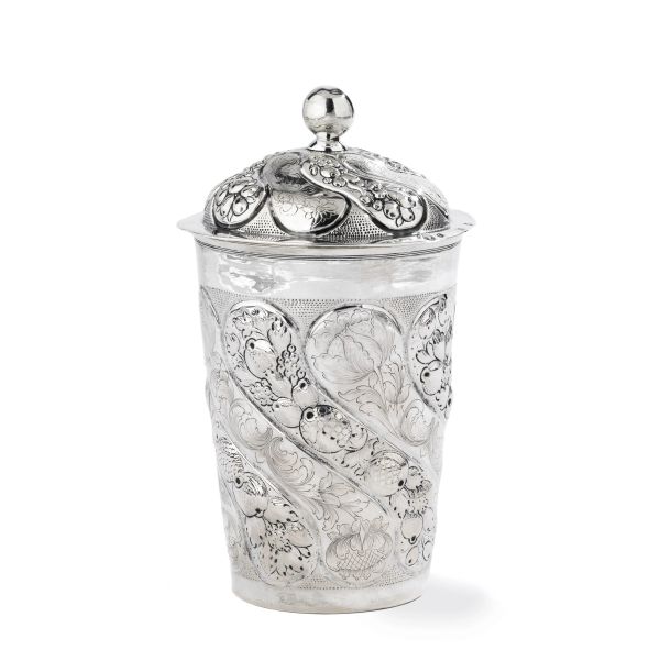 A SILVER GLASS, NORTH EUROPE, 19TH CENTURY