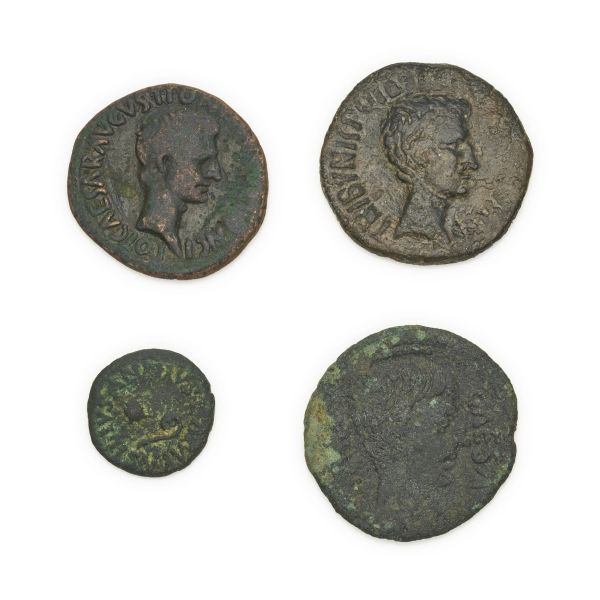 Lotti – I Secolo d.C. - Collezione di 4 bronzi al nome di Augusto (o Ottaviano)