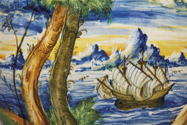 GRANDE VASO A BOCCIA, VENEZIA, MASTRO DOMENICO E COLLABORATORI, 1560-1570 CIRCA