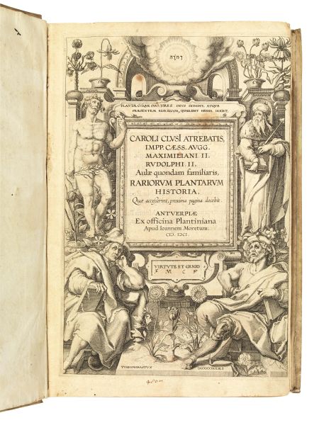 (Botanica &ndash; Funghi &ndash; Creta &ndash; Verona &ndash; Illustrati 600) L&rsquo;ESCLUSE, Charles (de). Rariorum plantarum historia. Antuerpiae, Ex Officina Plantiniana apud Ioannem Moretum, 1601.