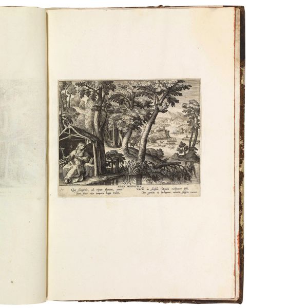 (Agiografia - Illustrati 600)   COLLAERT, Adriaen - DE VOS, Maarten.   Solitudo, sive vitae foeminarum anachoritarum.   [ca. 1600].