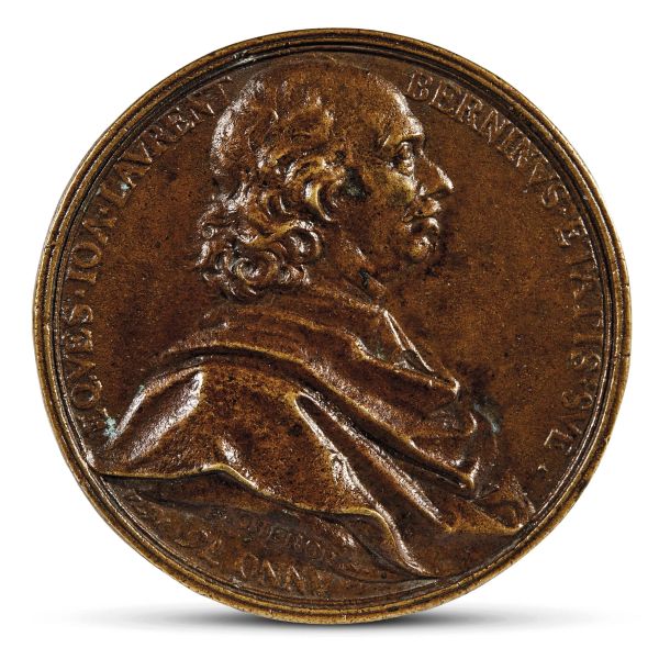 François Chéron (Luneville 1635 - Paris 1698), Gian Lorenzo Bernini, 1674, bronze