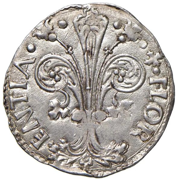 



FIRENZE. REPUBBLICA (sec. XIII-1532). GROSSO DA 6 SOLDI 8 DENARI II semestre 1487 (simbolo: stemma Masi con L, Ludovico Masi)