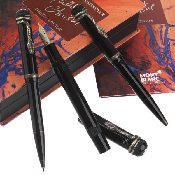 Montblanc - MONTBLANC MEISTERST&Uuml;CK AGATHA CHRISTIE WRITERS LIMITED EDITION FOUNTAIN PEN N. 04362/30000 BALLPOINT PEN N. 04362/25000 AND PENCIL N. 04362/7000, 1993