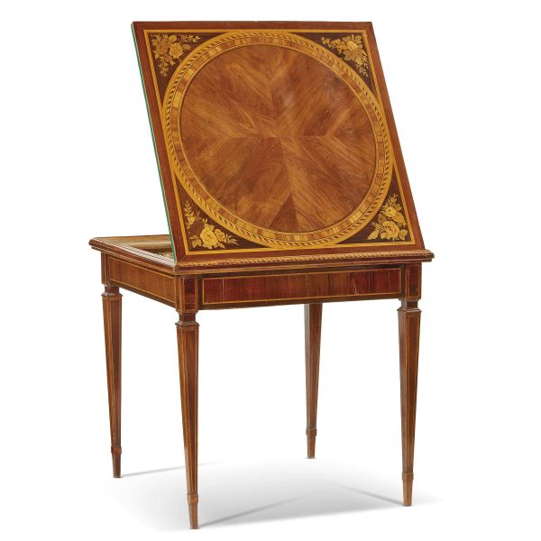 A GAME TABLE BY GIUSEPPE MAGGIOLINI (PARABIAGO, 1738 – 1814), LATE 18TH CENTURY