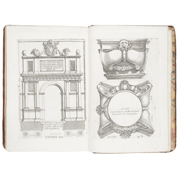 Barozzi da Vignola, Giacomo. Regola delli cinque ordini d'architettura. Roma, de' Rossi, [1718].