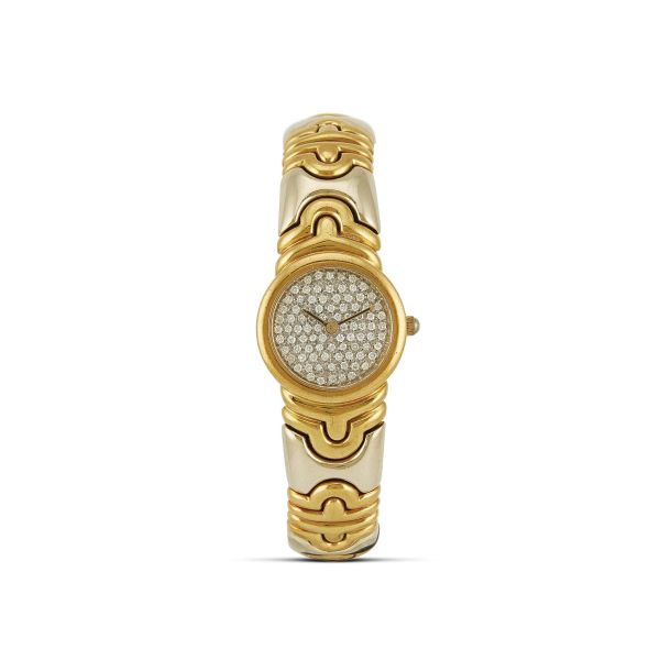 BRACELET WATCH IN WHITE AND YELLOW GOLD