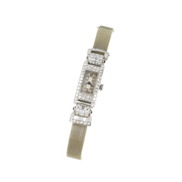 LADY'S WRISTWATCH IN 18KT WHITE GOLD