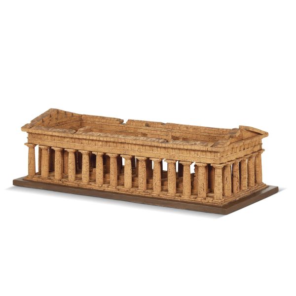 MODEL OF THE TEMPLE OF POSEIDON IN PAESTUM, LATE 19TH-20TH CENTURY