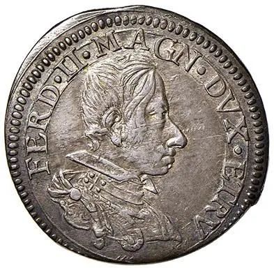 FIRENZE, FERDINANDO II DE&rsquo; MEDICI (1621-1670), TESTONE 1636
