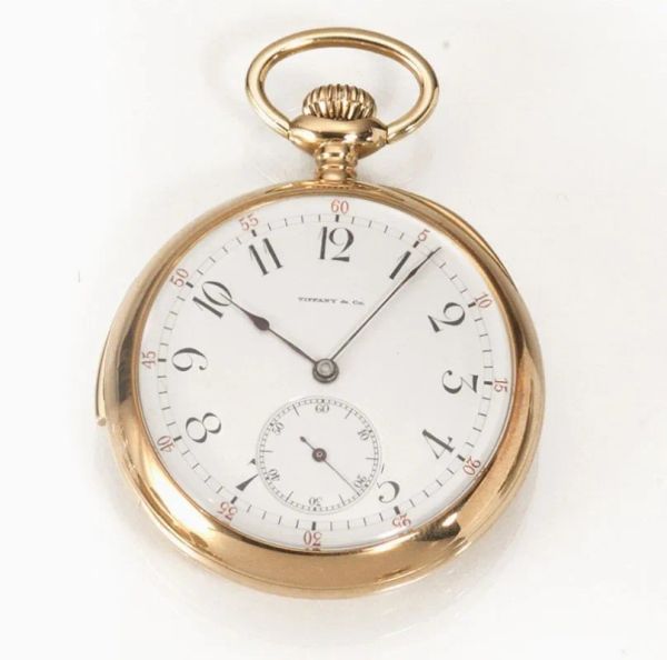 Orologio da tasca con ripetizione minuti, Tiffany &amp; Co., n. 274'941, in oro giallo 18 kt