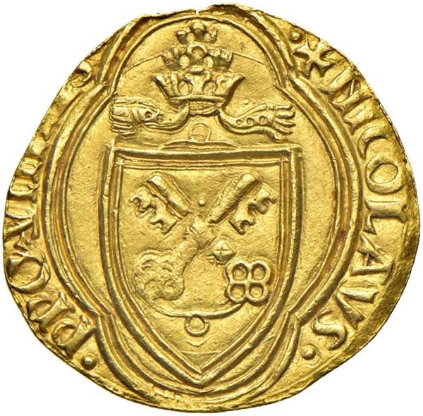      ROMA NICCOL&Ograve; V (1447-1455). DUCATO PAPALE 