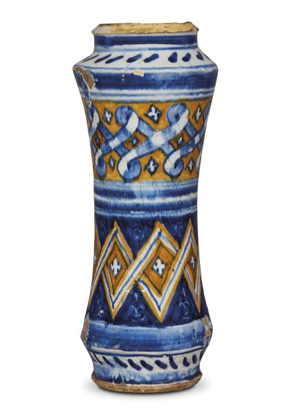 A TRAPANI PHARMACY JAR (ALBARELLO), FIRST HALF 17TH CENTURY