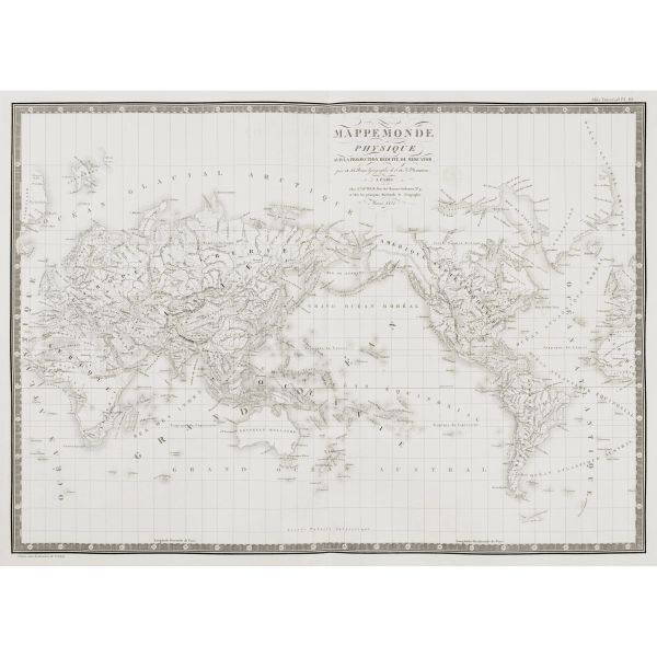 Brué, Adrien Hubert. Atlas Universel. Parigi, Picquet, 1822.