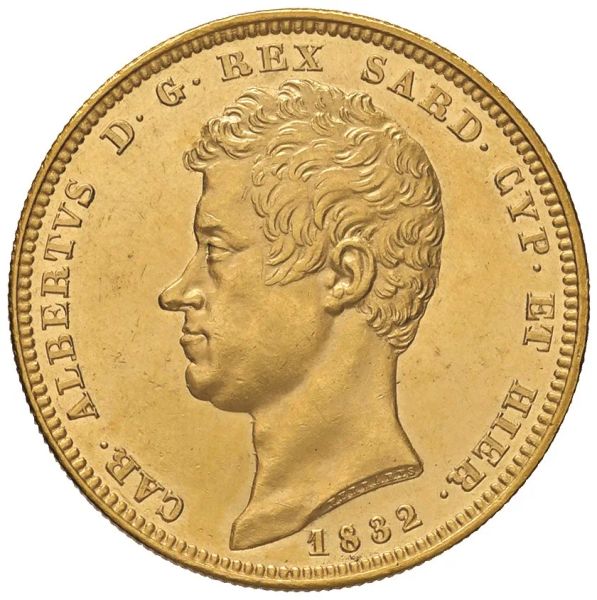 CARLO ALBERTO (1831-1849) 100 LIRE 1832 Genova