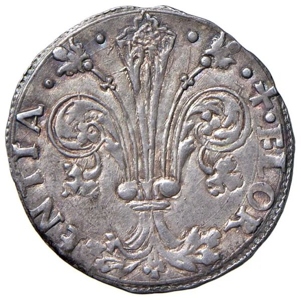 



FIRENZE. REPUBBLICA (sec. XIII-1532). GROSSO DA 7 SOLDI II semestre 1503 (simbolo: stemma Portinari con G, Giovanni Portinari)