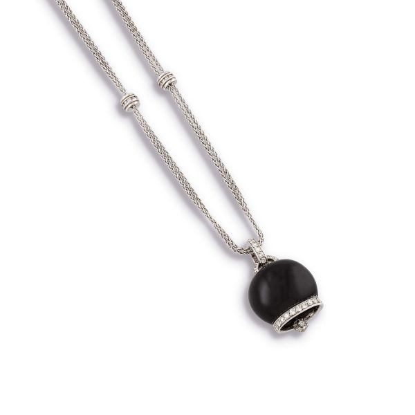 CHANTECLER COLLANA CAMPANELLA CON ONICE E DIAMANTI
