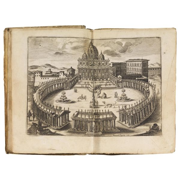 (Roma - Guida - Illustrati 700)   VACCONDIO, Juan Baptista. Las Cosas maravillosas de la Santa Ciudad de Roma. En Roma, por Roque Bernab&ograve;, 1720.
