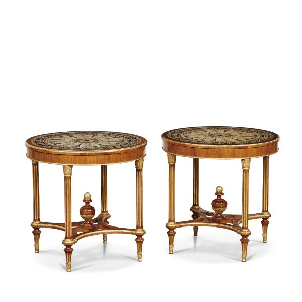 A PAIR OF TUSCAN TABLES, 19TH-20TH CENTURY