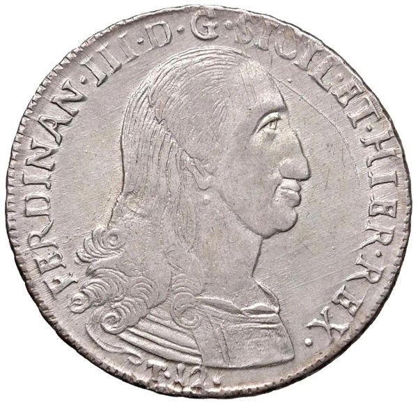      PALERMO FERDINANDO III DI BORBONE (1759-1816) 12 TAR&igrave; 1799 