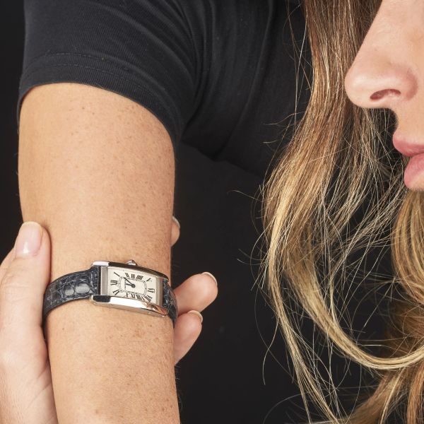 CARTIER TANK AMERICAINE REF. 1713 ORO BIANCO MISURA PICCOLA