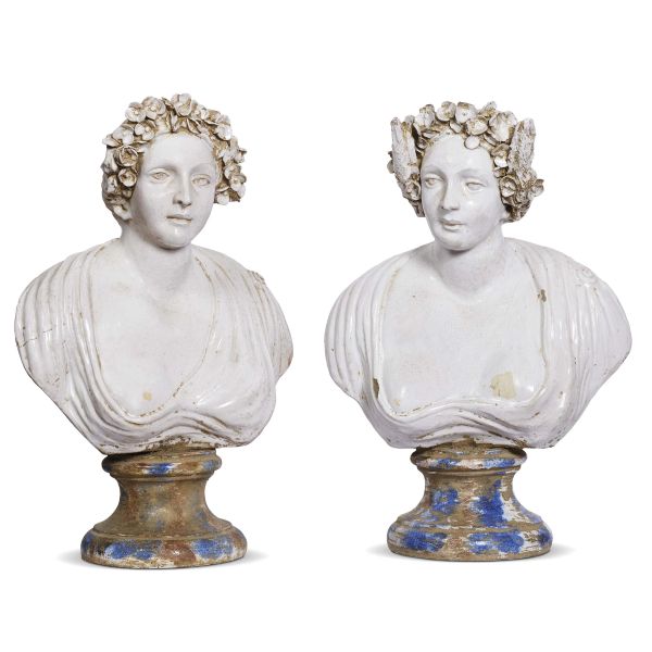 FOUR CENTRAL ITALY BUSTS, 19TH CENTURY