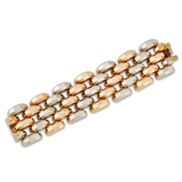 Marchisio - 



MARCHISIO WIDE BAND BRACELET IN 18KT TWO TONE GOLD