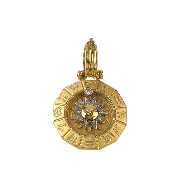 



PENDANT WITH ZODIAC SIGNS IN 18KT TWO TONE GOLD