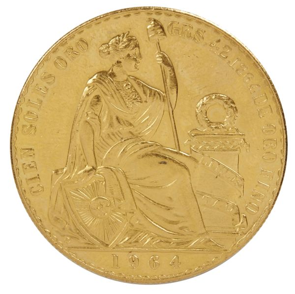PER&Ugrave;. 100 SOLES 1964