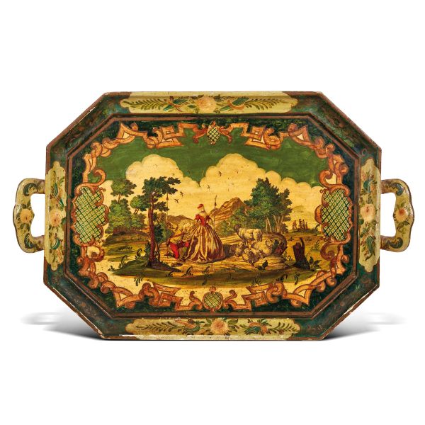 



A VENETIAN TRAY, SECOND HALF 18TH CENTURY