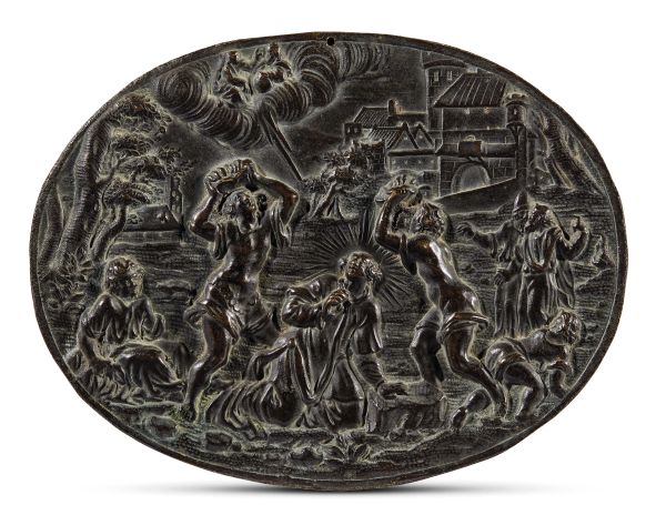 Northern Italian, 18th century, The stoning of Saint Stephen, bronze