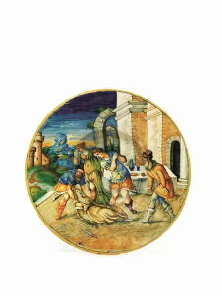 PIATTO, VENEZIA, BOTTEGA DI MASTRO DOMENICO 1570 CIRCA