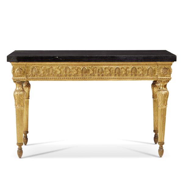 A TUSCAN CONSOLE TABLE, SECOND HALF 18TH CENTURY