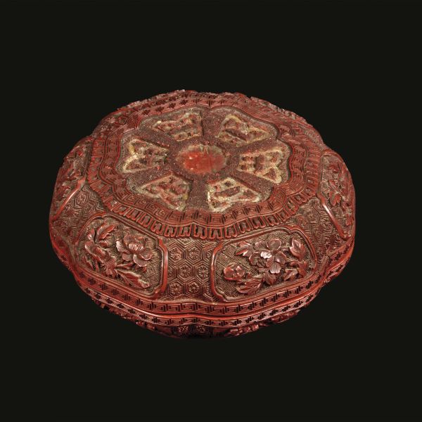 SCATOLA CON COPERCHIO, CINA, DINASTIA QING, SEC. XVIII