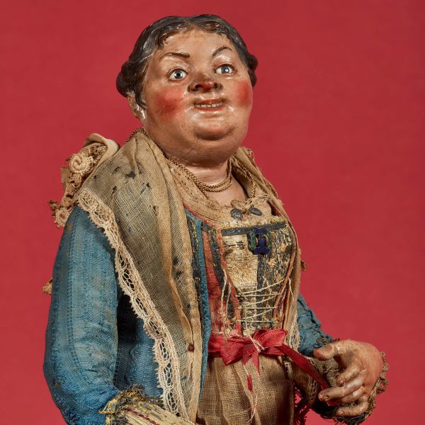 DONNA BORGHESE IN ABITI DA FESTA, NAPOLI, SECOLO XVIII