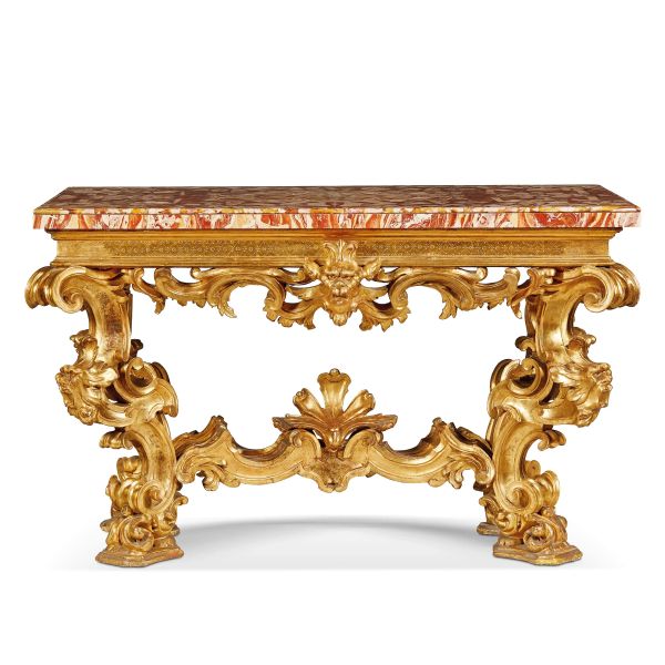 AN IMPORTANT ROMAN CONSOLE, FIRST QUARTER 18TH CENTURY