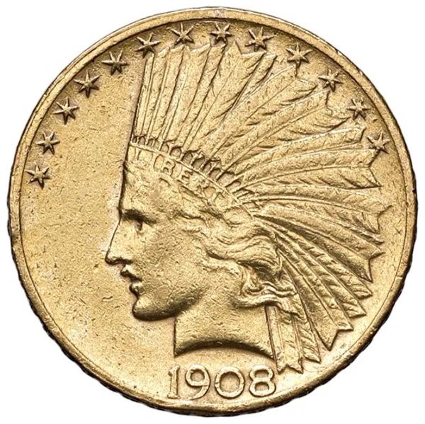 STATI UNITI. 10 DOLLARI 1908 INDIAN HEAD