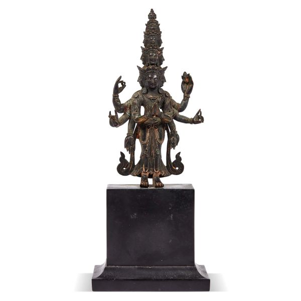 



SCULTURA IN BRONZO DI AVALOKITESHVARA, SINO-TIBET, SEC. XVIII
